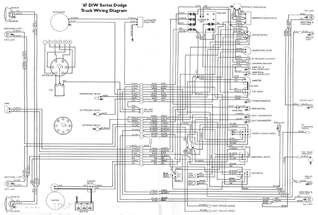 Electricals:'61-'71 Dodge Truck Website  1966 Dodge D 100 Starter Wiring Diagram    Sweptline